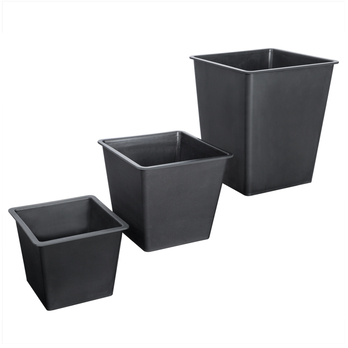 Vysoký obal na květiny WICKER černá, 3 ks 7
