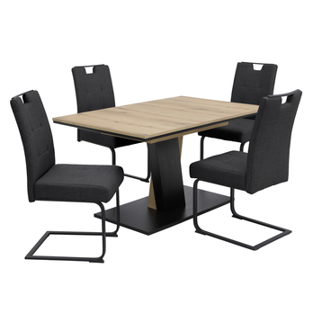 Jídelní židle WIEN S antracitová 1