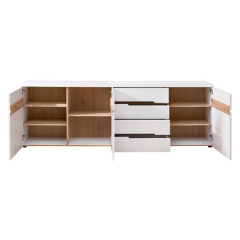 TV komoda WIGA II bílá/dub artisan 2
