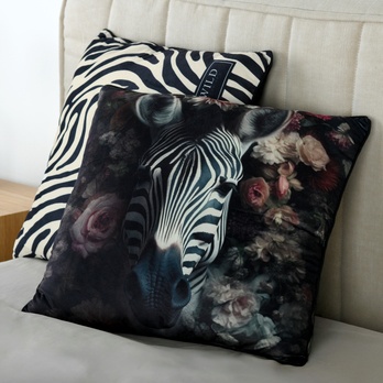 Polštář WILD FLOWER zebra, 50x50 cm 2