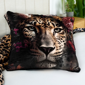 Polštář WILD FLOWER leopard, 50x50 cm 1