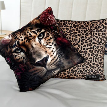 Polštář WILD FLOWER leopard, 50x50 cm 2
