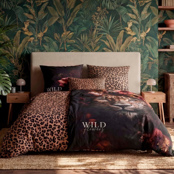 Povlečení WILD FLOWER leopard, 70x90 a 135x200 cm 3