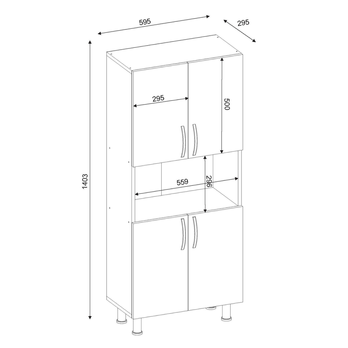 Koupelnová skříňka WILLIAM bílá 5