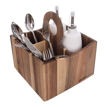 Stojan na příbory WOODEN akácie 1