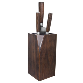 Stojan na nože WOODEN hnědá 1