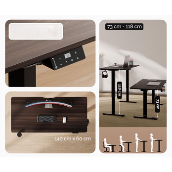 Psací stůl WORKSPACE 1 hnědá 4