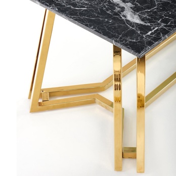 Jídelní stůl XAVIER černý mramor/zlatá 5