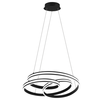 Závěsné LED svítidlo YARA černý kov 1
