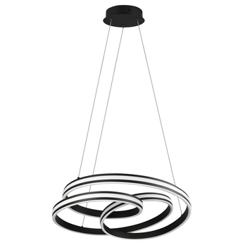 Závěsné LED svítidlo YARA černý kov 2