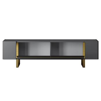TV stolek YILDIZ antracitová/zlatá 2