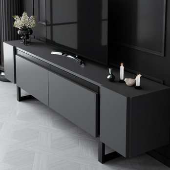 TV stolek YILDIZ antracitová/černá 3