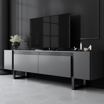 TV stolek YILDIZ antracitová/černá 4