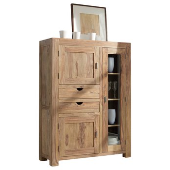 Komoda YOGA palisandr/sklo 2