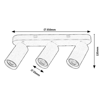 Bodové svítidlo YORLI 3 černá 2