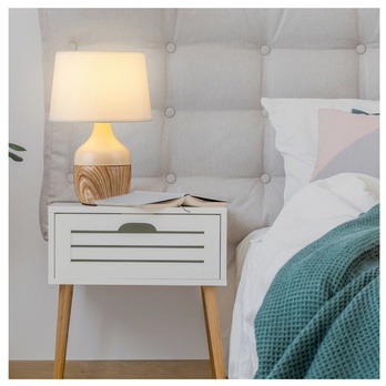 Stolní lampa YVETTE bílá/béžová 1