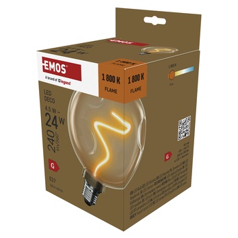 Dekorativní LED žárovka Z50B11 E27, 4,5W, teplá bílá, hnědá 2