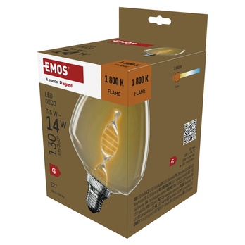 Dekorativní LED žárovka Z59D01 E27, 3,5W, teplá bílá, hnědá 2