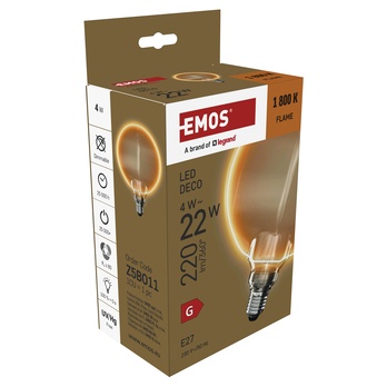 Dekorativní LED žárovka Z5BO11 E27, 4W, teplá bílá 4