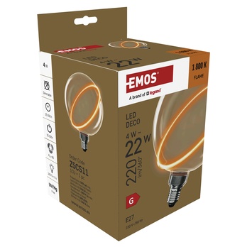 Dekorativní LED žárovka Z5CS11 E27, 4W, teplá bílá 4