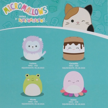 Hračka Micromallows ŽÁBA, CHOBOTNICE, LEV, SMORE sada 4 ks, 6 cm 7