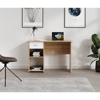 Psací stůl ZAFAR dub sonoma/bílá 1