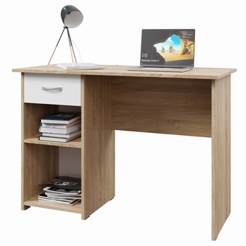 Psací stůl ZAFAR dub sonoma/bílá 2