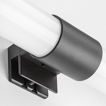 Koupelnové nástěnné LED svítidlo ZAIN černá, šířka 40 cm 4