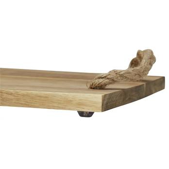 Servírovací podnos ZANE akácie, šířka 40 cm 2