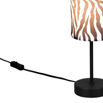 Stolní lampa ZEBARA černobílá 3