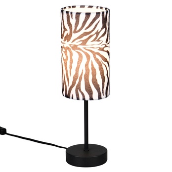 Stolní lampa ZEBARA černobílá 1