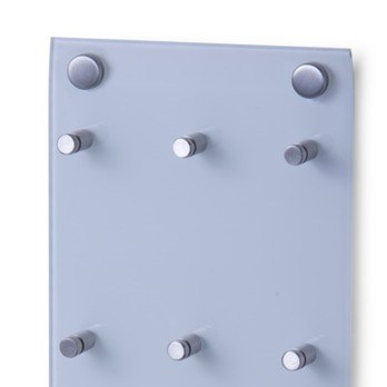 Věšák na klíče ZELLER sklo/nerez 2