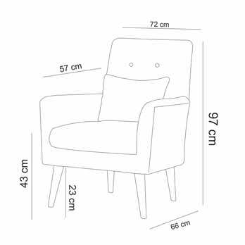 Křeslo ZENI šedá 3