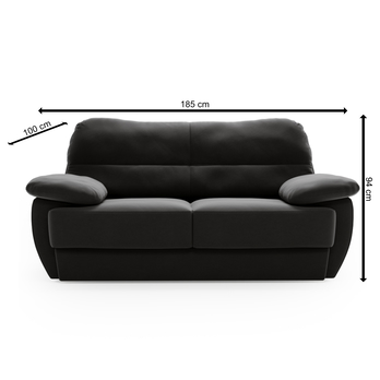 Pohovka ZENO 2 černá 7