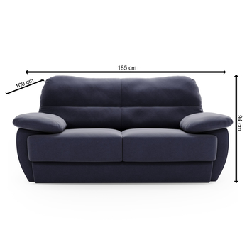 Pohovka ZENO 2 tmavě modrá 7