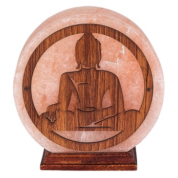 Solná lampa ZENOVA oranžová/přírodní 3