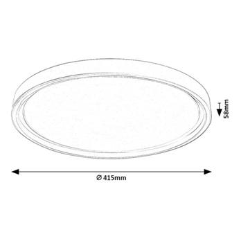 Stropní svítidlo ZERINA bílá, průměr 42 cm 12