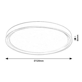 Stropní svítidlo ZERINA bílá, průměr 52 cm 12