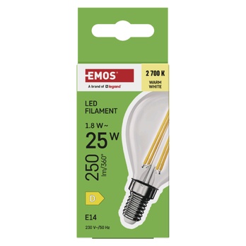 LED žárovka filament ZF1D02 E14, 1,8W, teplá bílá 3