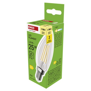 LED žárovka filament ZF3D02 E14, 1,8W, teplá bílá 4