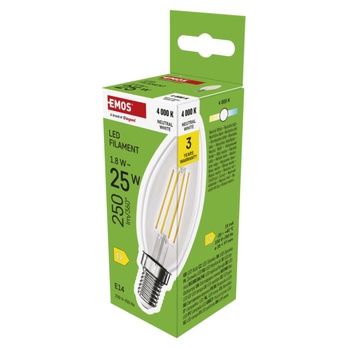 LED žárovka filament ZF3D03 E14, 1,8W, neutrální bílá 4