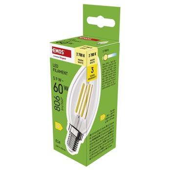 LED žárovka filament ZF3D42 E14, 5,9W, teplá bílá 3