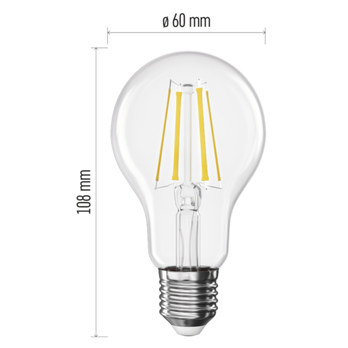 LED žárovka filament ZF5D43 E27, 5,9W, neutrální bílá 8