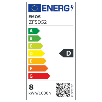 LED žárovka filament ZF5D52 E27, 7,8W, teplá bílá 7