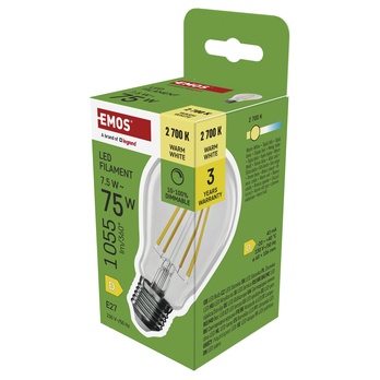 Stmívatelná LED žárovka filament ZF5D52D E27, 7,5W, teplá bílá 3