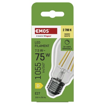 Stmívatelná LED žárovka filament ZF5D52D E27, 7,5W, teplá bílá 4
