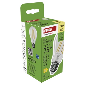 Stmívatelná LED žárovka filament ZF5D52D E27, 7,5W, teplá bílá 5