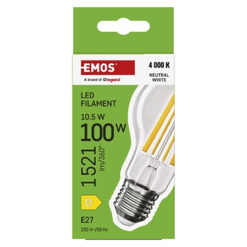 LED žárovka filament ZF5D63 E27, 10,5W, neutrální bílá 3