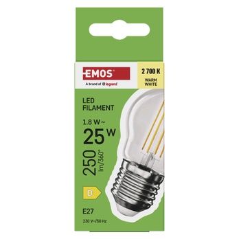 LED žárovka filament ZF6D02 E27, 1,8W, teplá bílá 3