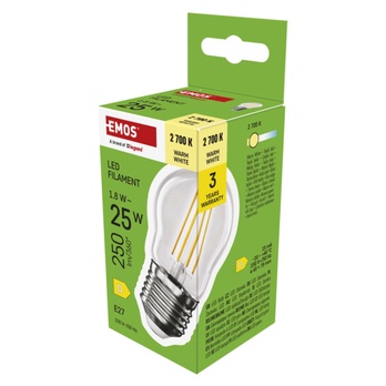 LED žárovka filament ZF6D02 E27, 1,8W, teplá bílá 4